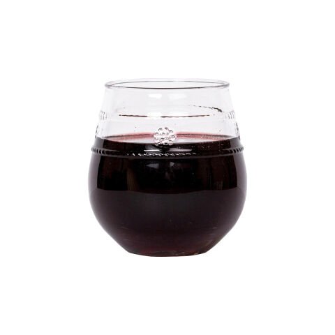 Isabella Acrylic Stemless Wine GlassSet/4