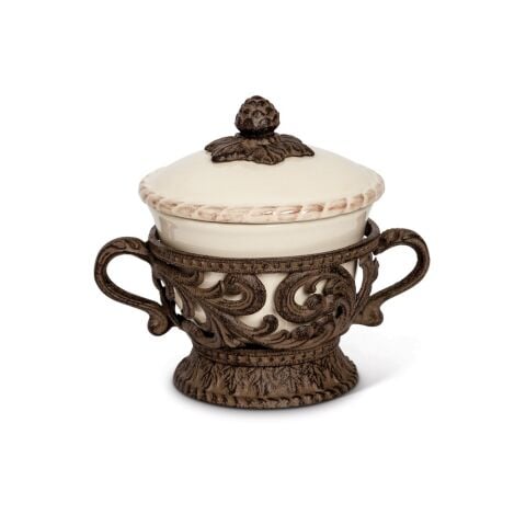 Acanthus Covered Bowl