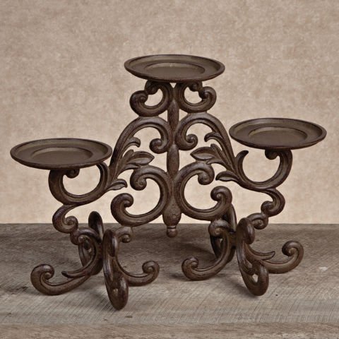Acanthus 3-Light Candleho