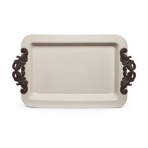 Acanthus Tray With Metal