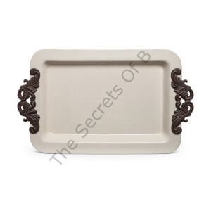 Acanthus Tray With Metal