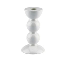 Bobbin Beyaz Dekoratif Şamdan