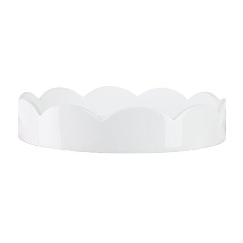 Scallop Tray White