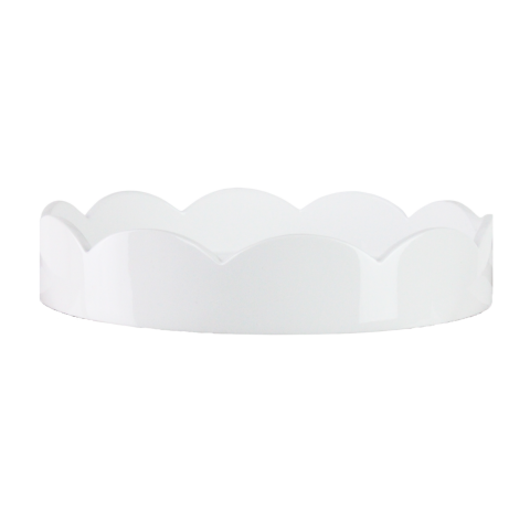Scallop Tray White