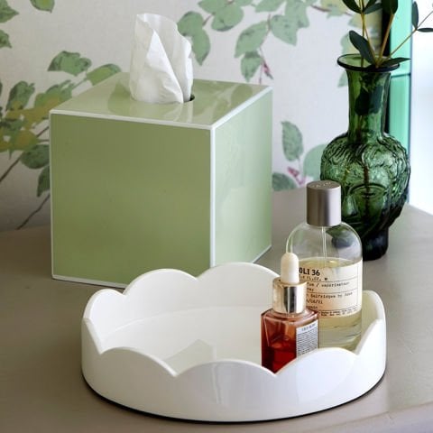 Scallop Tray White