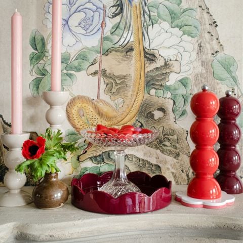 Scallop Tray Cherry