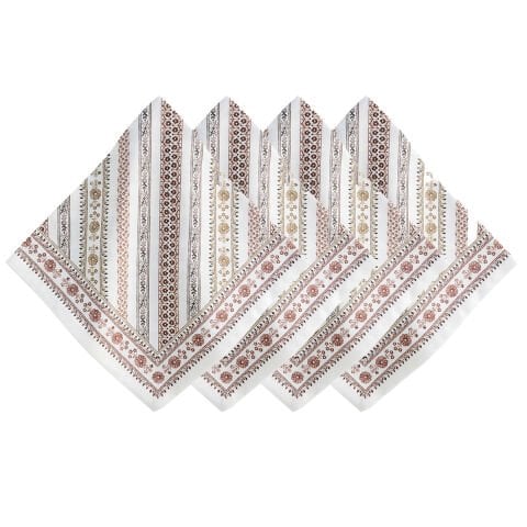 Seville Stripe Napkin Set/4 -Natural