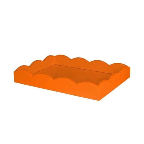Scalloped Tray Orange