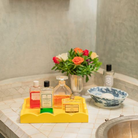 Scalloped Tray Yellow