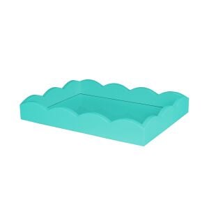 Dalgalı Kenarlı Turquoise Lake Servis Tepsisi