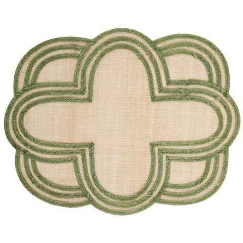 Scallop Stripe Placemat - Seagrass