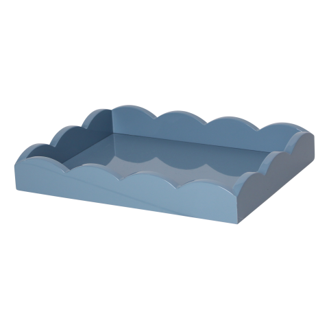 Scalloped Tray Chambray