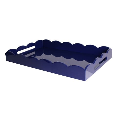 Scalloped Tray Navy