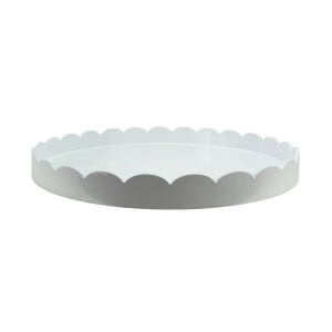 Scalloped Tray White
