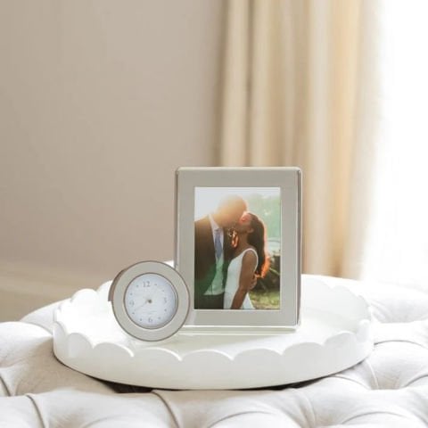 Scalloped Tray White