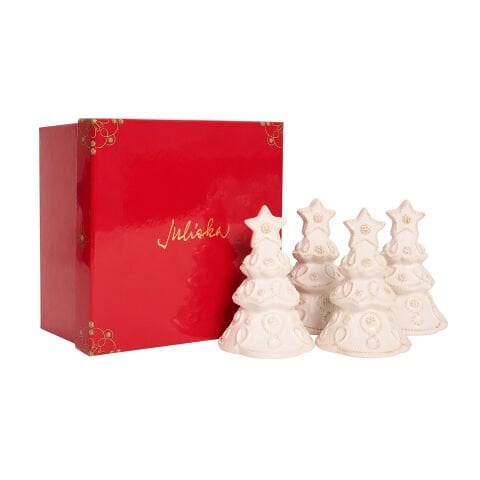 Berry & Thread Tree Place Card Holder Set/4 - Whitewash