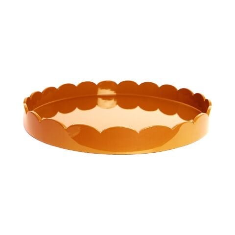 Scalloped Tray Orange