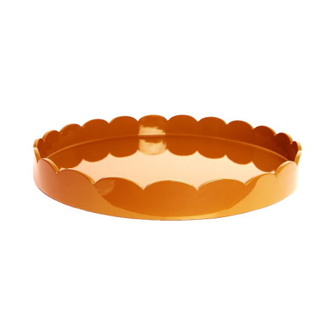 Scalloped Tray Orange