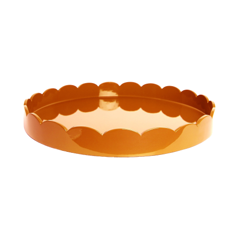 Scalloped Tray Orange