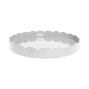 Scalloped Tray White