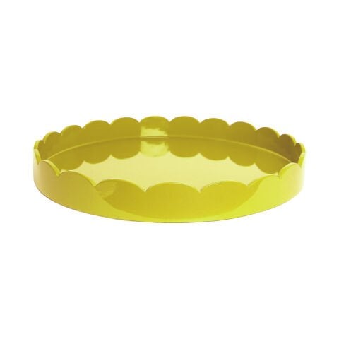 Scalloped Tray Yellow