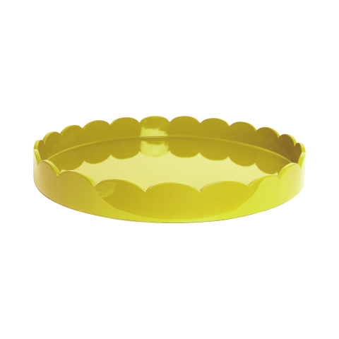 Scalloped Tray Yellow