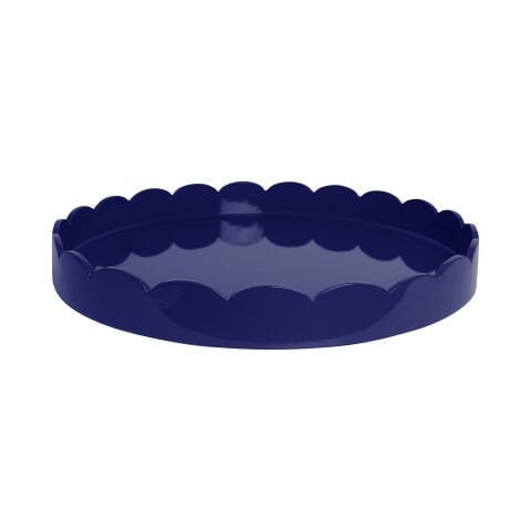 Scalloped Tray Navy