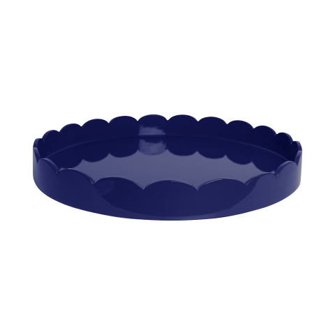 Scalloped Tray Navy