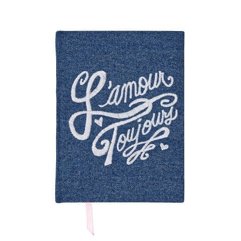L'Amour Toujours 6'' x 8'' Journal - Denim