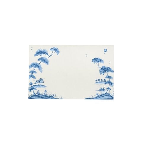 Country Estate Place Card Set/12 - Delft Blue