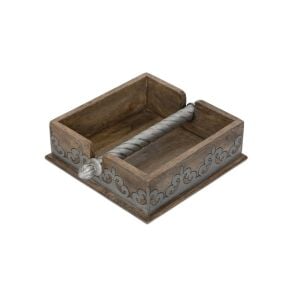Wood Metal Napkin Holder