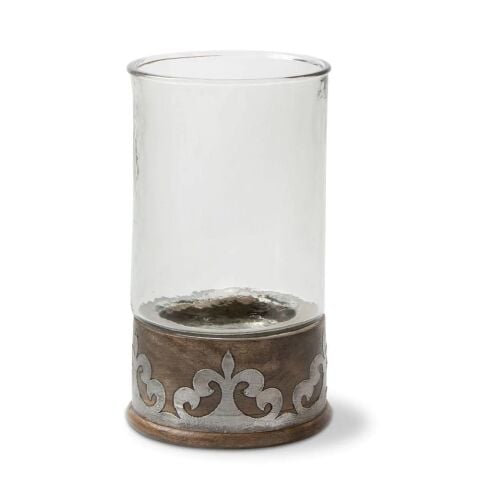Wood Metal Candleholder