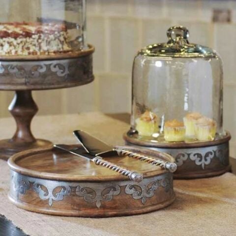 Wood Med Pastry Keeper