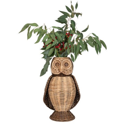 Devon Willow 15'' Owl Vase