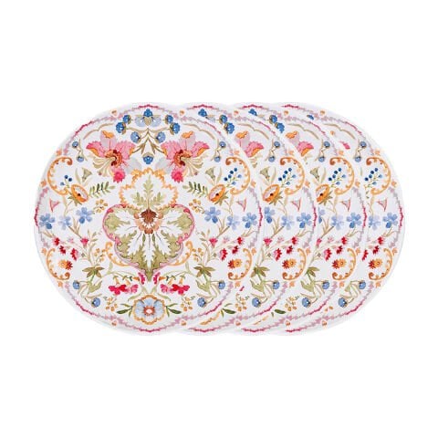 Sofia Melamine Dessert/Salad Plate Set/4 - Multi