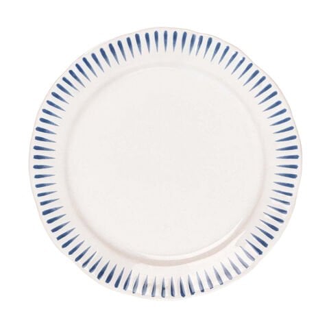 Sitio Stripe Dinner Plate - Delft Blue