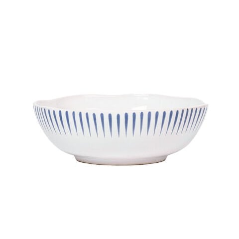 Sitio Stripe Coupe Bowl - Delft Blue