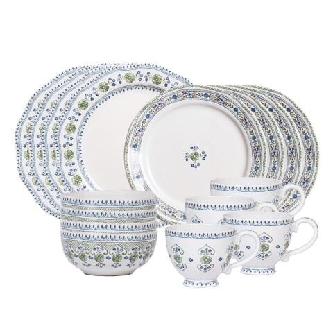Villa Seville 16pc Place Setting - Chambray (SVL01/47, SVL02/47, SVL07/47, SVL06/47)