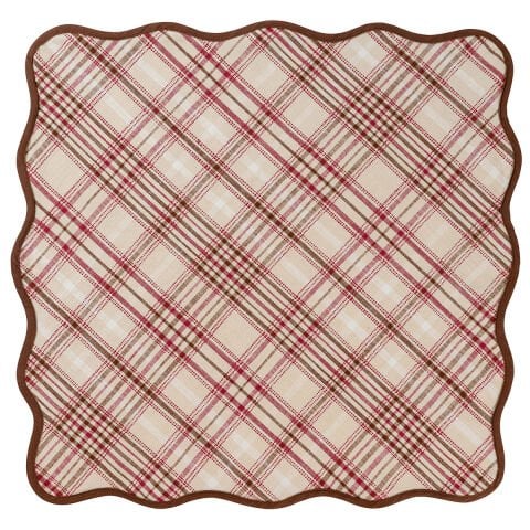 Harvest Tartan 52'' Square Tablecloth