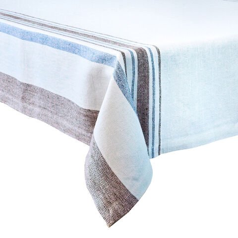 Danish Stripe 52'' Table Square - Taupe