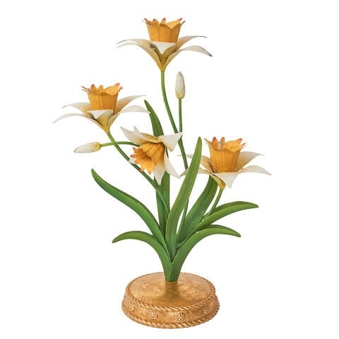 Meadow Walk Daffodil 14'' Centerpiece Candelabra - Yellow