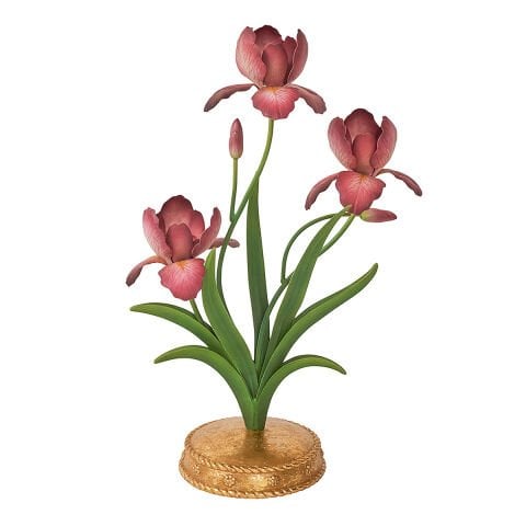Meadow Walk Iris 14'' Centerpiece Candelabra - Pink