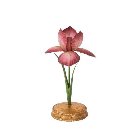 Meadow Walk Iris 9'' Candlestick - Pink