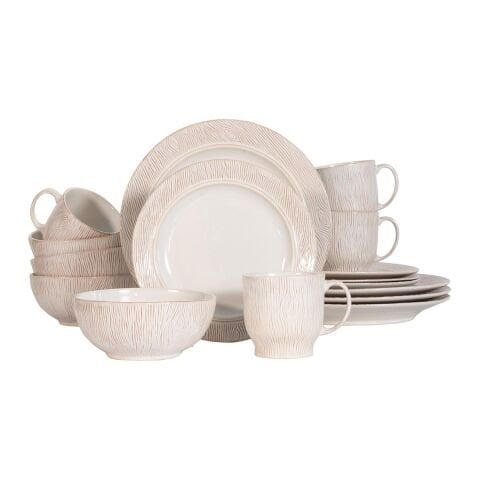 Blenheim Oak 16pc Place Setting - Whitewash (BK01/10, BK02/10, BK07/10, BK06/10)
