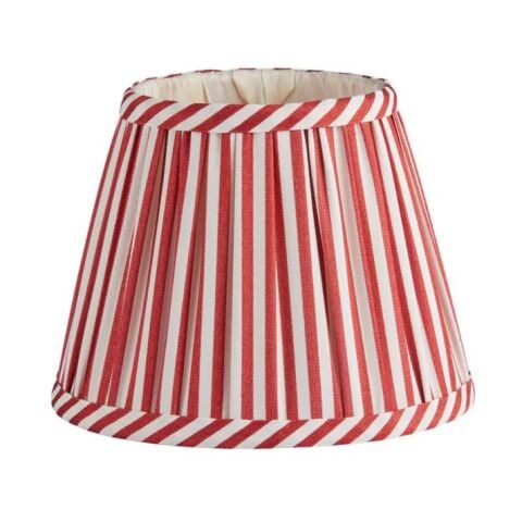 Red Striped Lampshade - 16cm