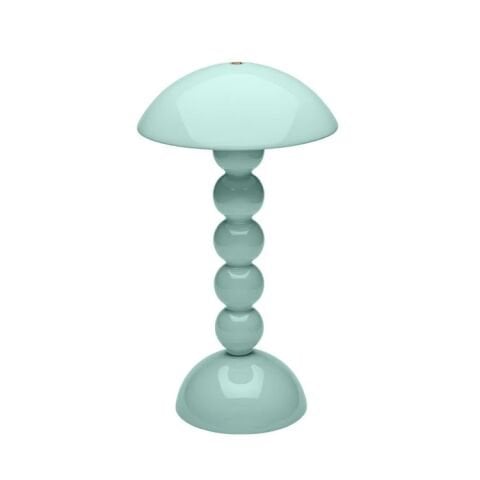 Eau De Nil Lacquer Rechargeable Bobbin LED Lamp