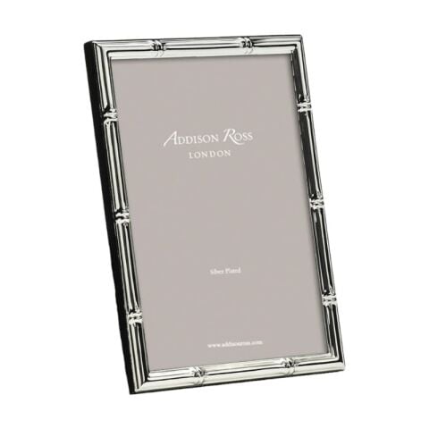 5x7 Bamboo Silver Frame
