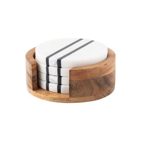 Stonewood Stripe Coaster Set/4