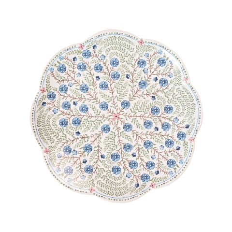 Villa Seville Scalloped Dessert/Salad Plate - Chambray