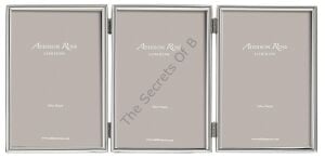 Silver İnce Kenarlı Üçlü Fotoğraf Çerçevesi 10 × 15 cm